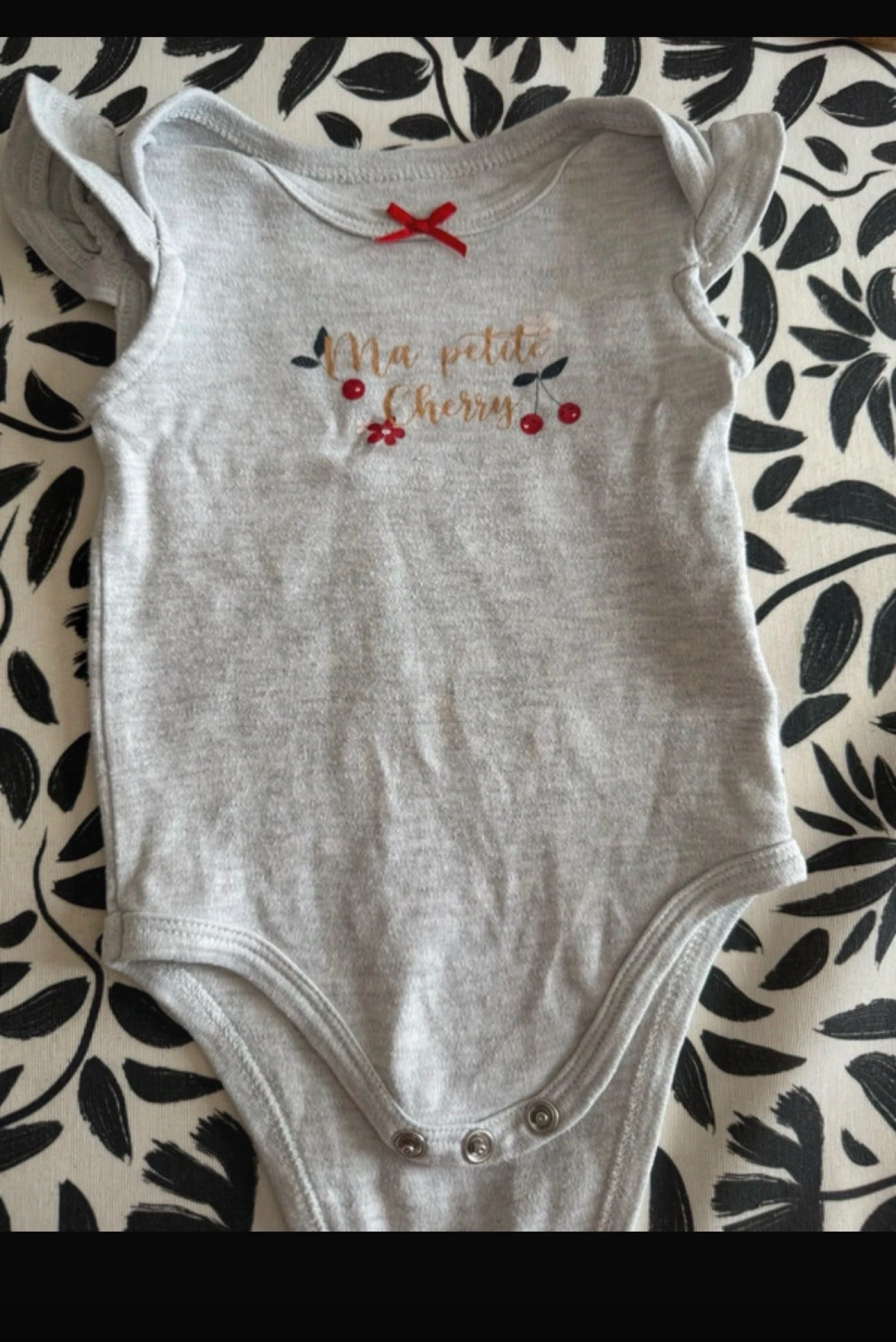 Body cerise - 6 mois 